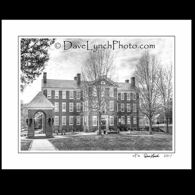 Farmville VA Art Photo - HAMPDEN SYDNEY COLLEGE MORTON HALL BELL TOWER - In Color Black and White - Sepia Map Art Photo Print by Dave Lynch - image4